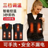 Áo sưởi ấm bằng điện thông minh cho người già người cao tuổi mặc vào mùa đông áo gile sưởi ấm chạy bằng pin