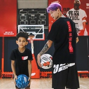 2019YBDL xu hướng thể thao nguyên bản áo thun ngắn tay nam slam dunk bóng rổ quần áo bé trai thời trang áo thun ruy băng - Áo phông thể thao