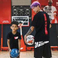 2019YBDL xu hướng thể thao nguyên bản áo thun ngắn tay nam slam dunk bóng rổ quần áo bé trai thời trang áo thun ruy băng - Áo phông thể thao áo ba lỗ adidas nam