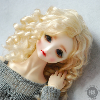taobao agent Sd.bjd baby 6 4 3 -point uncle wigs · radish red · medium division noodle curling