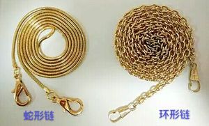 Phổ biến phần cứng 120 cm rắn hình vòng kim loại chuỗi túi thời trang cá tính túi phụ kiện liên quan phổ biến