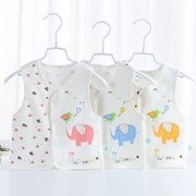 Bé vest vest mùa xuân và mùa thu phần mỏng cotton sơ sinh trẻ sơ sinh áo ghi lê chàng trai và cô gái bé vest mùa hè vest