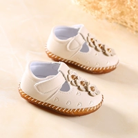 Детская обувь для принцессы для девочек для кожаной обуви для раннего возраста, осенняя, 1-3 лет, мягкая подошва, 0-2 лет