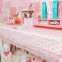 phòng in khăn trải bàn cô gái trái tim tình yêu ren bàn trà bảng vải vải Meng Mei được trang trí bằng hình ảnh nền màu hồng - Khăn trải bàn khăn trải bàn nhà hàng đẹp