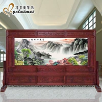 Tùy chỉnh Trung Quốc màn hình gỗ rắn phân vùng phòng khách khách sạn hiên công ty chạm khắc cảnh quan đơn vị văn phòng màn hình - Màn hình / Cửa sổ bình phong gỗ