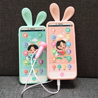 Детская игрушка, реалистичный музыкальный мобильный телефон с зарядкой для младенца, слюнявчик, сенсорный экран, 0-1-3 лет, можно грызть