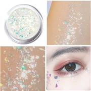 Elf trang điểm nàng tiên cá quy mô 蹦 di nhấp nháy kem có độ bóng cao gel kỳ nghỉ trang điểm mặt sequins giai đoạn trang điểm ...