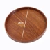 Đĩa gỗ rắn khay gỗ khay gỗ nhà hàng khách sạn hộ gia đình tròn tấm gỗ cà phê Nhật Bản tấm phẳng màu - Tấm Tấm