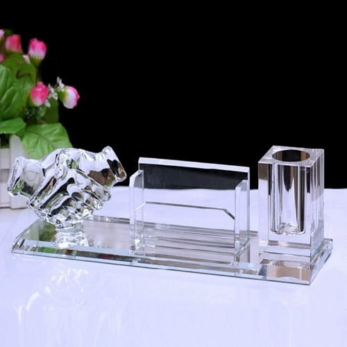 Crystal Pen Holder Business Office Desktop Business Swing Company Comtuin Anniversary Day Day Dift Diftize
