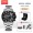 B06 Silver Shell Black Ring Steel Strip Swiss Imported Movement+Lifetime Warranty