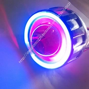2.5-inch phổ biến đổi ống kính đèn pha HID ống kính ống kính kép xenon đèn không phá hoại xe máy mắt thiên thần mắt ma quỷ