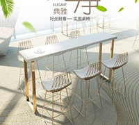 Северный простые сплошные деревянные столы и стул Комбинированный бар Simple Home Coffee Milk Mog