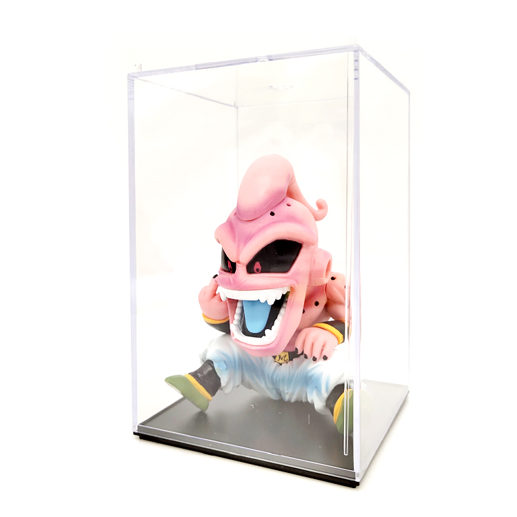 Pink Bu Ou Sitting Posture Ornament + Dustproof Boxfree shipping Dragon Ball DRAGONBALL Super giant large pvc  Buu  vehicle Ornaments Cat paste Z The devil Toys gift