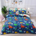 Bông khủng long bốn mảnh phim hoạt hình sinh viên duy nhất 1.5m quilt bông trẻ em tờ ba mảnh giường 笠 cậu bé Bộ đồ giường bốn mảnh