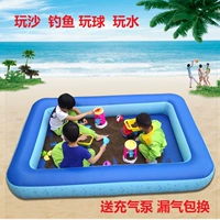 Детская надувная игрушка домашнего использования, комплект для игры с песком в помещении, морское ограждение, бассейн с шариками, увеличенная толщина