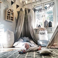 Ins dome giường trần 幔 Châu Âu Cung Điện Công Chúa giường rèm cửa muỗi net vải bóng màu xám trẻ em lều tín dụng rèm giường tầng ktx