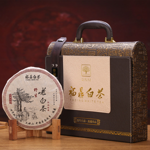 过年春节送礼礼品【福鼎白茶贡眉350g】福鼎陈年老白茶饼礼盒装