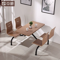 Три цвета соединенных обеденных столов и стул Столов Комбинированный заводской столовой столовый стол быстрый обеденный столы и стулья