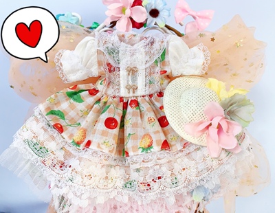 taobao agent Free shipping] bjd dress BLYTHE small cloth 1/4 1/6:00 Salon doll clothes giant baby 3 -point spring flowers bloom