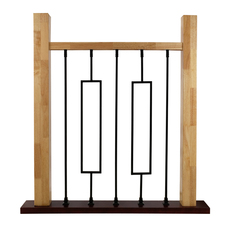 Балясины 工业风极简平台护栏新中式可焊接创意实心铁艺楼梯扶手奇步楼梯