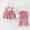 Quần áo bé gái mùa đông cộng với bộ đồ nhung dày cho bé gái Quần áo ấm nước ngoài cho bé 0-1-3 tuổi 2 bộ thủy triều quan ao tre em
