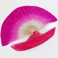 Действительно шелковый красный вентилятор+розовый красный шелковый шарф