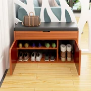 Ghế thay giày ở cửa tủ giày chống bụi giả gỗ nguyên khối đa chức năng Giá để giày đơn giản nhiều tầng Tủ đựng giày tại nhà Ghế đẩu