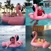 Thiên nga trắng flamingo bơi vòng trẻ em bơi lap bé bé gắn ghế bé dễ thương ghế 0-3 tuổi - Cao su nổi phao bơi chống lật cho bé