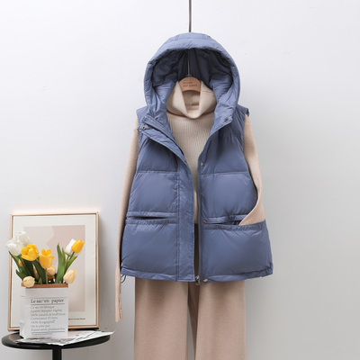 taobao agent Demi-season light and thin down jacket, short vest, hoody