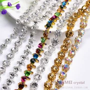 Tự làm lạ mắt chuỗi vuốt tay khâu chuỗi rhinestone kim loại chuỗi trang trí chuỗi đám cưới phụ kiện tóc phụ kiện vòng đeo tay - Vòng đeo tay Clasp