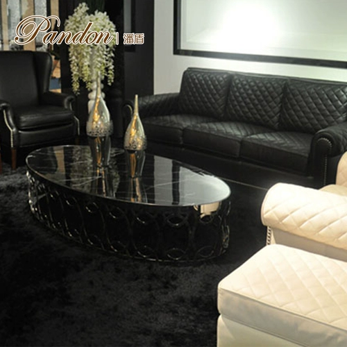 Современная мраморная круглая модная минималистичная мебель из нержавеющей стали