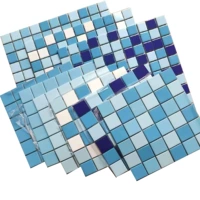Профессиональная индивидуальная головоломка, бассейн, мозаика, глина, синий кварц, вилла, сделано на заказ