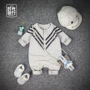 Bộ đồ leo núi mùa thu cho bé sơ sinh dài tay jumpsuit cotton Quần áo bé cho bé mùa xuân và mùa thu quần áo thủy triều - Áo liền quần đồ liền thân cho bé