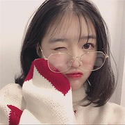 Harajuku gió mạng kính đỏ khung nữ Hàn Quốc phiên bản của thủy triều retro cá tính đơn giản khuôn mặt tròn là mỏng siêu nhẹ gương phẳng kính khung