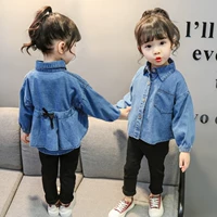 Áo sơ mi nữ mùa thu 2019 thời trang áo mới nước ngoài 0-5 tuổi nữ kho báu Phiên bản Hàn Quốc của áo khoác nước ngoài - Áo sơ mi thời trang cho bé