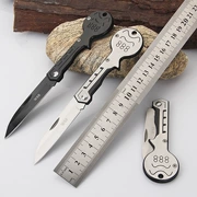 Công cụ ngoài trời dao di động có thể được treo móc khóa dao sống sót hoang dã dao gấp tự vệ mini saber chìa khóa dao - Công cụ Knift / công cụ đa mục đích