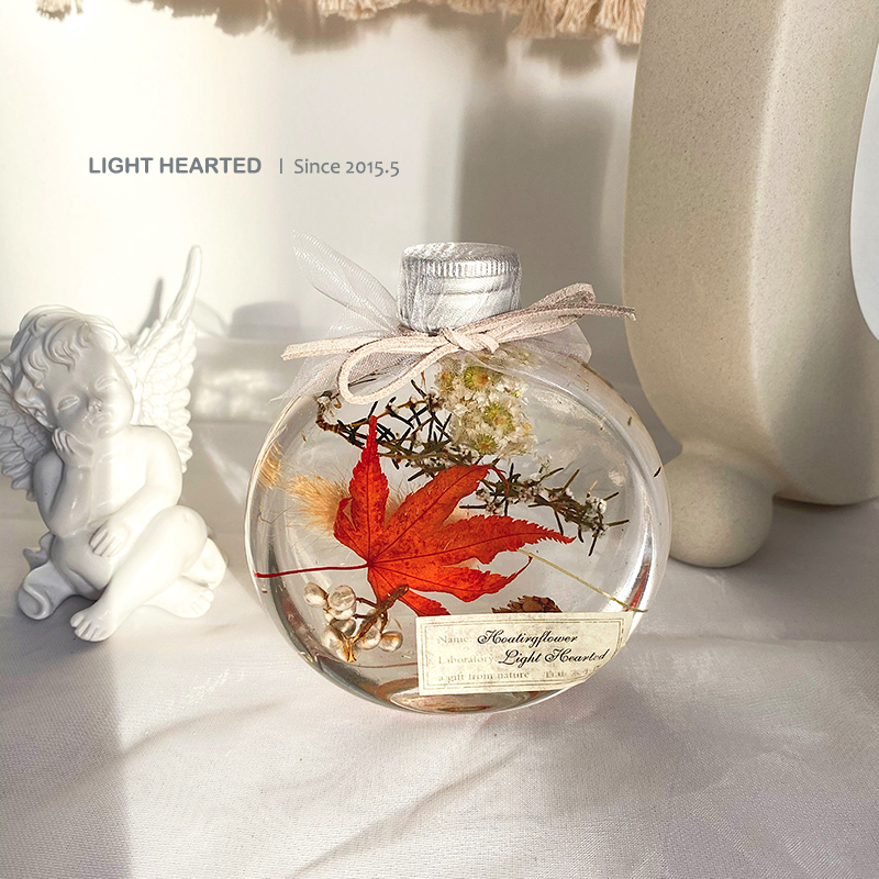"Fairy Tale Of That Year" Maple Leaf 120MlImmortal flower  Dried flower Botany specimen float bottle 520 lover mother festival gift confidante Birthday gift