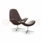Thomas thiết kế nội thất ghế Pedersen sợi thủy tinh Ghế Bắc Âu Nghệ thuật Ghế xoay 360 ° ghế sofa đơn