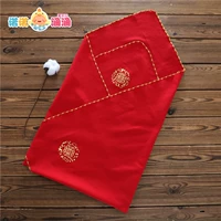 Летнее хлопковое красное тонкое одеяло для младенца для новорожденных
