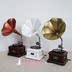 đầu đĩa than cổ victor Retro Vintage Vinyl Recorder Home Trang trí mềm Nhiếp ảnh Đạo cụ Big Horn Gramophone Mô hình trang trí - Máy hát máy phát nhạc đĩa than tiếng anh Máy hát