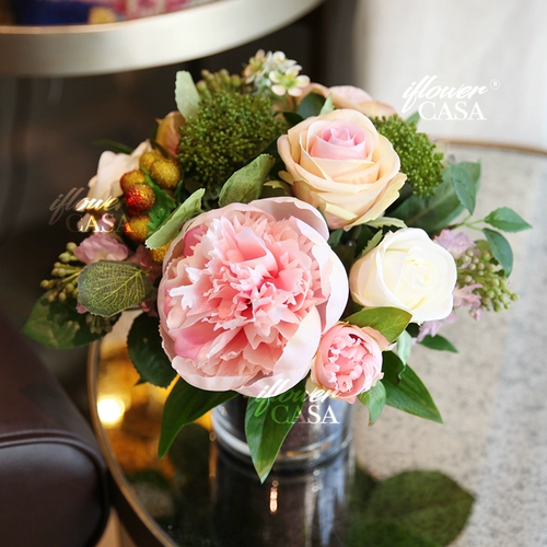 Iflower элитные искусственные цветы, аксессуары для дома, обеденный стол, цветы для гостиной, журнальный столик, домашние скандинавские искусственные цветы, неоклассический