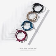 Zuo Dauui 2018 Tide thương hiệu trang sức gai dây dệt vòng tay nam nữ đôi mẫu điều chỉnh dây đeo tay