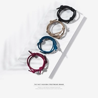 Zuo Dauui 2018 Tide thương hiệu trang sức gai dây dệt vòng tay nam nữ đôi mẫu điều chỉnh dây đeo tay vòng tay tinh lâm