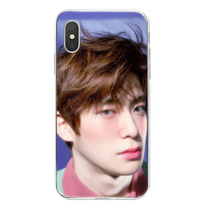 [22] Transparent Edge With Color BackgroundNCT 127 Zheng Zaiyu Same apply Apple 11 Huawei P40 millet 10 Samsung One plus VIVOPPO Mobile phone shell