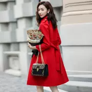 Áo khoác len nữ 2018 thu đông 2018 phiên bản mới của Hàn Quốc dành cho áo len dài dành cho nữ - Áo Hàn Quốc