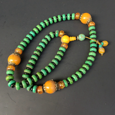 Украшения на шею 星之苑 清代老佛珠 绿松石佛珠