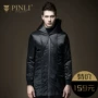 PINLI chất lượng mùa đông nam dài coat slim trùm đầu áo khoác nam B164305190 áo bomber nam