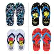 Benny Road flip flops nam chống trượt phim hoạt hình anime thời trang mặc pinch ngoài trời đôi đáy phẳng đôi dép đi biển và dép