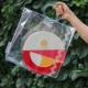 2019 Mid -Autumn Festival Transparent Jelly Bag (красная ручка)
