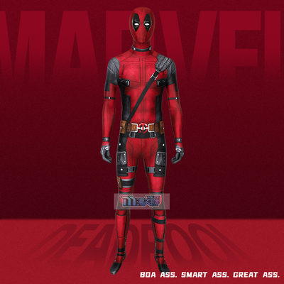 taobao agent Mantian Marvel Deadpool COS clothes Wade Wilson tights cosplayj19003AA-2